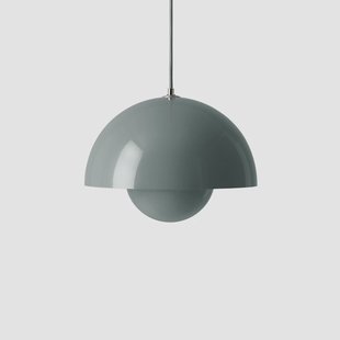 Flowerpot VP2 hanglamp steenblauw &Tradition - Woonkamer - Designer - Metaal