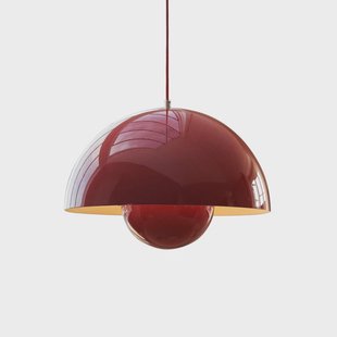 Flowerpot VP2 hanglamp vermiljoenrood &Tradition - Woonkamer - Designer - Metaal