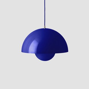 Flowerpot VP7 hanglamp kobaltblauw - &Tradition - Woonkamer - Designer - Metaal - 1 lamp