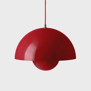 Flowerpot VP7 hanglamp Vermilion Red &Tradition - Woonkamer - Designer - Metaal - 1 lamp