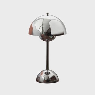 &Tradition - LED tafellamp Flowerpot VP9, verchroomd