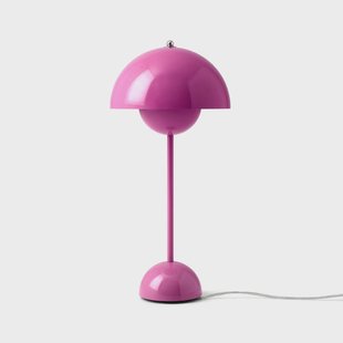 Flowerpot VP3 tafellamp, roze, 50 cm &Tradition - Woonkamer - Designer - Metaal - 1 lamp