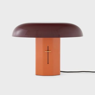 Montera JH42 tafellamp Amber/Ruby &Tradition - Woonkamer - Designer - Aluminium - Met lampenkap