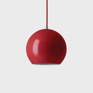 Topan VP6 hanglamp Vermilion Red &Tradition - Woonkamer - Designer - Metaal - 1 lamp