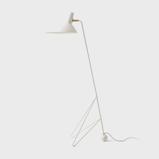 Tripod HM8 vloerlamp mat wit &Tradition - Woonkamer - Aluminium - Driebeen