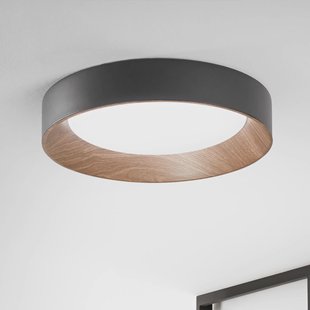 Luce Ambiente Design LED plafondlamp Arka, Ø 50 cm, zwart, metaal, CCT