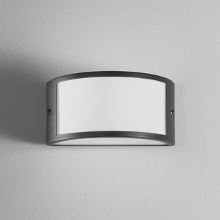 INTEC Buitenwandlamp Austin, zwart, breedte 25 cm, metaal, IP54