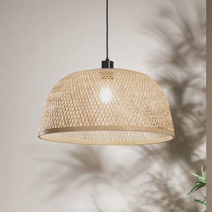 Luce Ambiente Design hanglamp Bamboo, bruin, Ø 48 cm, bamboe