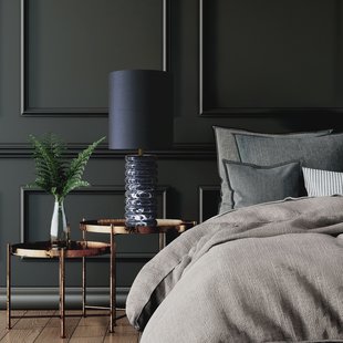 Artistiq Tafellamp 'Rosann' Marmer, kleur zwart