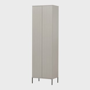 WOOOD Opbergkast 'New Gravure' Grenenhout, 210 x 60cm, kleur Dust