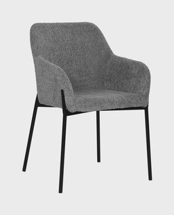 Artistiq Eetkamerstoel 'Brindy' Bouclé, kleur Grijs