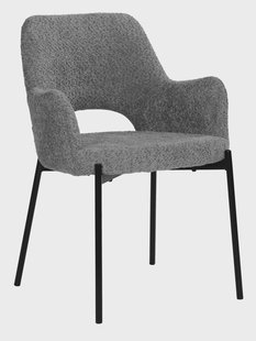 Artistiq Eetkamerstoel 'Suzana' Bouclé, kleur Grijs
