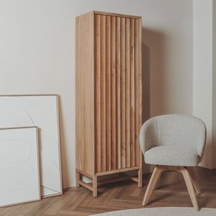 Tower Living Opbergkast 'Crotone' Linksdraaiend, Acaciahout, 180 x 55cm