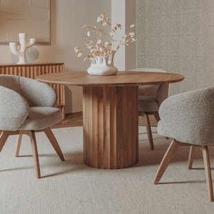 Tower Living Ronde Eettafel 'Crotone' Acaciahout, 130cm