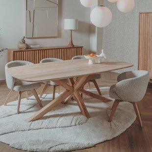 Tower Living Eettafel 'Crotone' Acaciahout, 180 x 100cm