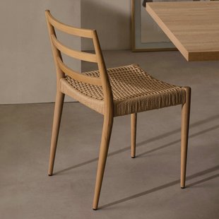 Kave Home Eetkamerstoel 'Analy' Eiken, kleur Naturel