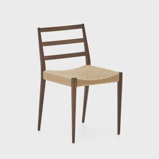 Kave Home Eetkamerstoel 'Analy' Eiken, kleur Walnoot