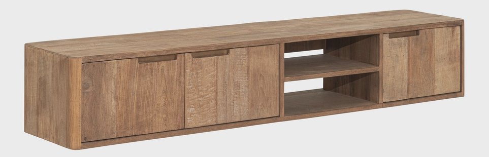 DTP Home Zwevend TV-meubel 'Bliss' Teakhout, 170cm