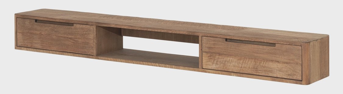 DTP Home Zwevend TV-meubel 'Bliss' Teakhout, 200cm