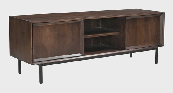 Livingfurn TV-meubel 'Ravenstein' Mangohout, 150cm, kleur Bruin