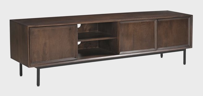 Livingfurn TV-meubel 'Ravenstein' Mangohout, 180cm, kleur Bruin