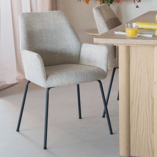 Eleonora Eetkamerstoel 'Indy' kleur Beige