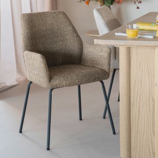 Eleonora Eetkamerstoel 'Indy' kleur Mosterd