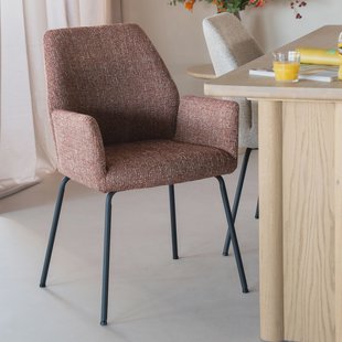 Eleonora Eetkamerstoel 'Indy' kleur Rood