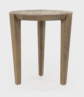 Eleonora Ronde Bijzettafel 'Davina' Mangohout, 40cm