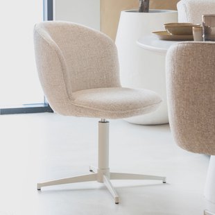 Eleonora Draaibare Eetkamerstoel 'Molly' kleur Beige