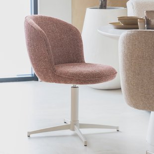 Eleonora Draaibare Eetkamerstoel 'Molly' kleur Rood