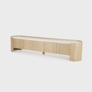Eleonora TV-meubel 'Don' Marmer en eikenhout, 240cm
