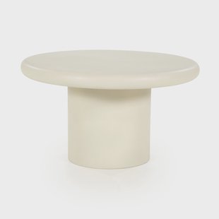 Eleonora Ronde Bijzettafel 'Jade' Magnesium oxide, 66cm