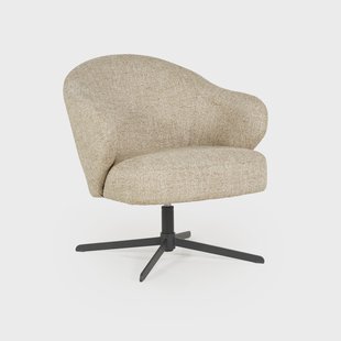 Eleonora Draaifauteuil 'Connor' kleur Taupe