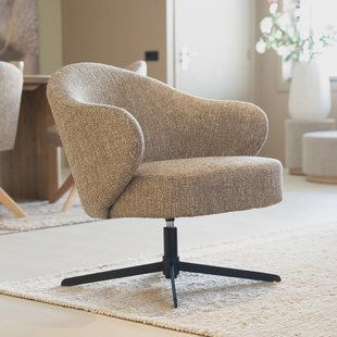 Eleonora Draaifauteuil 'Connor' kleur Bruin