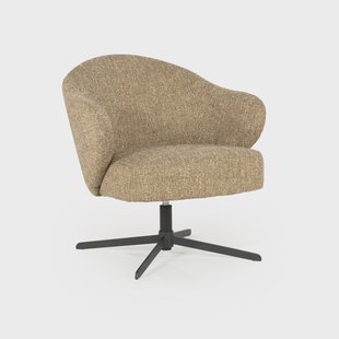 Eleonora Draaifauteuil 'Connor' kleur Mosterd