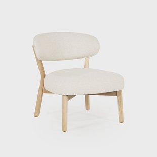 Eleonora Fauteuil 'Mikky' kleur Beige/Naturel