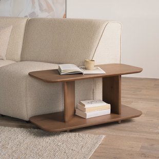 Eleonora Bijzettafel 'Ty' Eiken, 90 x 40cm, kleur Bruin