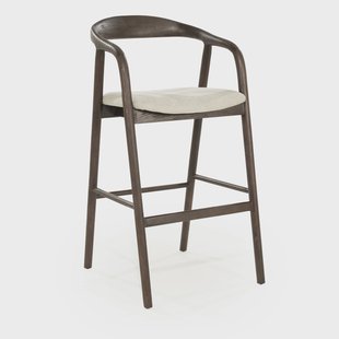 Eleonora Barkruk 'Rayven' Essen en stof, kleur Bruin (zithoogte 75cm)