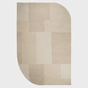 By-Boo Organisch Vloerkleed 'Contour' 190 x 290cm, kleur Beige
