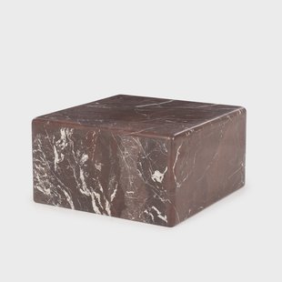 By-Boo Salontafel 'Dice' Marmer, 60 x 60cm, kleur Rood