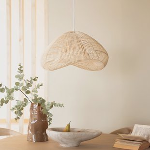 By-Boo Hanglamp 'Lunar' 54 x 52cm, kleur Naturel