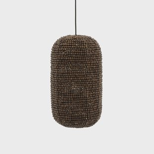 By-Boo Hanglamp 'Shanga' Houten kralen, 24cm