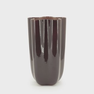 By-Boo Vaas 'Flori' Glas, kleur Plum