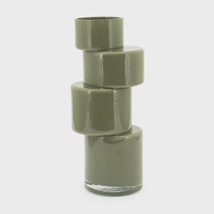 By-Boo Vaas 'Pila' Glas, kleur Mosgroen
