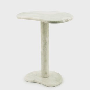 By-Boo Organische Bijzettafel 'Verde' Marmer, 45 x 33cm