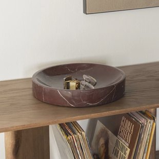 By-Boo Schaal 'Rosso' Marmer, 30cm