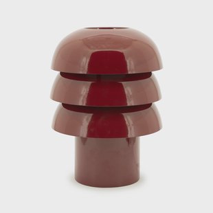 By-Boo Tafellamp 'Curo' 35cm hoog, kleur Burgundy