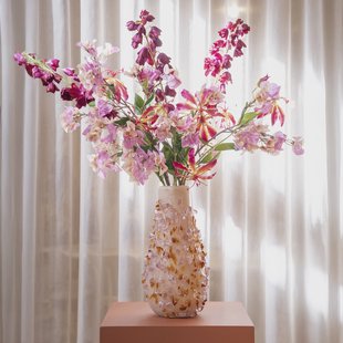 By-Boo Vaas 'Quartz' Glas, 40cm hoog