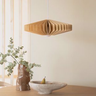 By-Boo Hanglamp 'Meller' Hout, 55cm